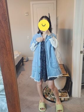 Urban Outfitters Pastiche Light Blue Denim Jean Jacket